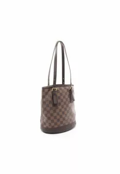 Pre-loved Malle Black checkerboard grid Shoulder Bag Tote Bag PVC Genuine Leather Brown LOUIS VUITTON 16 Pre-loved Malle Black checkerboard grid Shoulder Bag Tote Bag PVC Genuine Leather Brown LOUIS VUITTON -Louis Vuitton Shop louis vuitton 7359 3662146 7