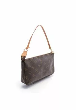 Pre-loved Pochette Accessoires Classic Monogram Handbag PVC Genuine Leather Brown LOUIS VUITTON -Louis Vuitton Shop louis vuitton 7364 1562146 4