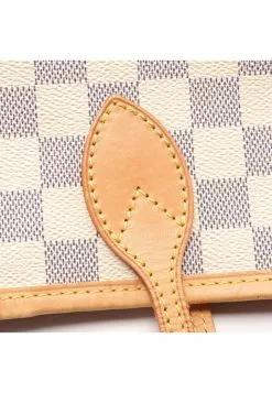 Pre-loved Neverfull PM white checkered Handbag Tote Bag PVC Genuine Leather white LOUIS VUITTON -Louis Vuitton Shop louis vuitton 7366 1172146 7