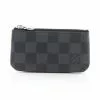 Pre-loved Pochette Cley Ink and black checkerboard grid Coin Pouch PVC Genuine Leather Black With Key Ring LOUIS VUITTON -Louis Vuitton Shop louis vuitton 7371 1662146 1