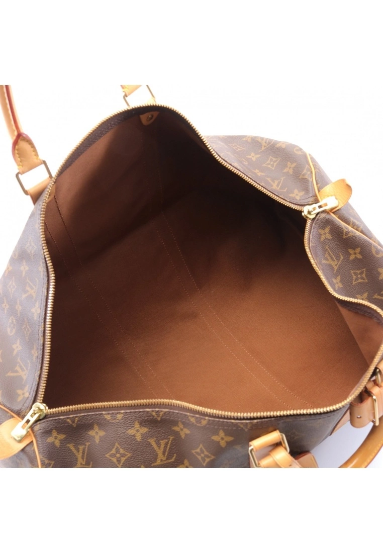 Pre-loved Keepall55 Classic Monogram Duffle Bag PVC Genuine Leather Brown LOUIS VUITTON 10 Pre-loved Keepall55 Classic Monogram Duffle Bag PVC Genuine Leather Brown LOUIS VUITTON - Image 8