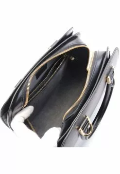 Pre-loved pont neuf Waved Pattern Genuine Leather Handbag Black 2 Way Style With Extra Bag Strap LOUIS VUITTON -Louis Vuitton Shop louis vuitton 7385 2862146 5