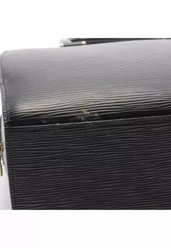 Pre-loved pont neuf Waved Pattern Genuine Leather Handbag Black 2 Way Style With Extra Bag Strap LOUIS VUITTON -Louis Vuitton Shop louis vuitton 7385 2862146 7