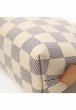 Pre-loved Pochette Cosmetic Pouch white checkered Small Pocket PVC Genuine Leather white LOUIS VUITTON -Louis Vuitton Shop louis vuitton 7386 7172146 7