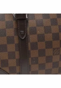 Pre-loved Berkeley Black checkerboard grid Handbag PVC Genuine Leather Brown LOUIS VUITTON 14 Pre-loved Berkeley Black checkerboard grid Handbag PVC Genuine Leather Brown LOUIS VUITTON -Louis Vuitton Shop louis vuitton 7397 6462146 5