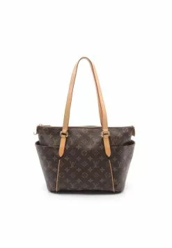 Pre-loved Totally PM Classic Monogram Shoulder Bag Tote Bag PVC Genuine Leather Brown LOUIS VUITTON
