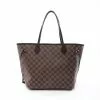 Pre-loved Neverfull MM Black checkerboard grid Shoulder Bag Tote Bag PVC Genuine Leather Brown LOUIS VUITTON -Louis Vuitton Shop louis vuitton 7408 3972146 1