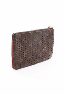 Pre-loved Pochette Pratt Classic Monogram Perfo orange red Small Pocket PVC Genuine Leather Brown orange red LOUIS VUITTON -Louis Vuitton Shop louis vuitton 7409 3772146 6