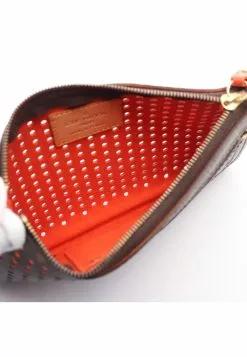 Pre-loved Pochette Pratt Classic Monogram Perfo orange red Small Pocket PVC Genuine Leather Brown orange red LOUIS VUITTON -Louis Vuitton Shop louis vuitton 7409 3772146 7