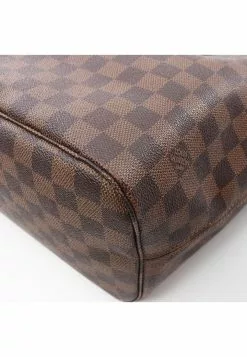 Pre-loved Neverfull MM Black checkerboard grid Shoulder Bag Tote Bag PVC Genuine Leather Brown LOUIS VUITTON -Louis Vuitton Shop louis vuitton 7409 3972146 8