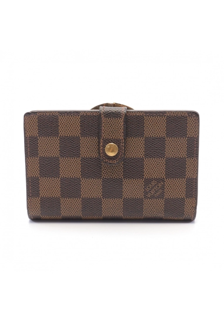 Pre-loved Portefeuille Viennois Black checkerboard grid Bi-fold Wallet PVC Brown LOUIS VUITTON 3 Pre-loved Portefeuille Viennois Black checkerboard grid Bi-fold Wallet PVC Brown LOUIS VUITTON