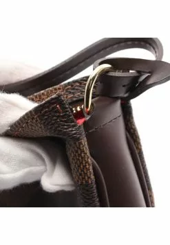 Pre-loved LOUIS VUITTON Navona Black checkerboard grid Handbag PVC Genuine Leather Brown -Louis Vuitton Shop louis vuitton 7429 1353146 5