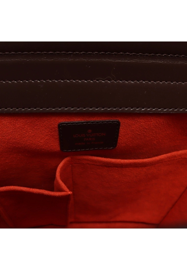 Pre-loved LOUIS VUITTON Sarria Saw Black checkerboard grid Handbag PVC Genuine Leather Brown 8 Pre-loved LOUIS VUITTON Sarria Saw Black checkerboard grid Handbag PVC Genuine Leather Brown - Image 6