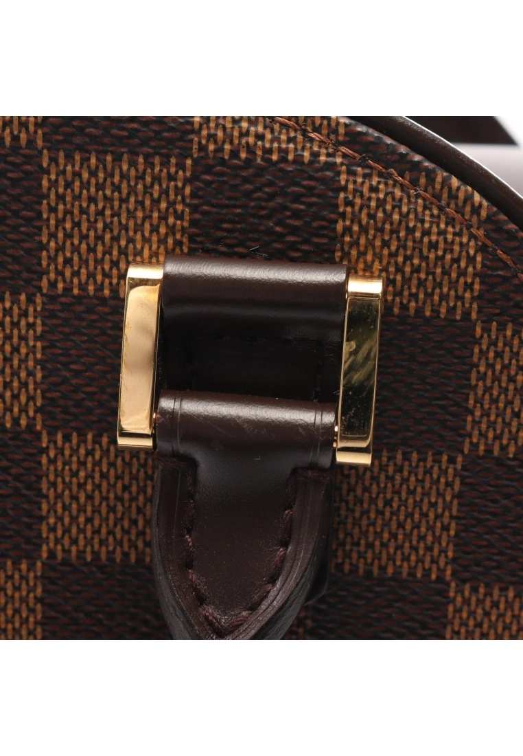 Pre-loved LOUIS VUITTON Sarria Saw Black checkerboard grid Handbag PVC Genuine Leather Brown 10 Pre-loved LOUIS VUITTON Sarria Saw Black checkerboard grid Handbag PVC Genuine Leather Brown - Image 8