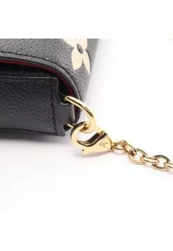 Pre-loved LOUIS VUITTON Pochette Felicie 2 Colored Classic Monogram empreinte embossed Chain Genuine Leather Black Beige -Louis Vuitton Shop louis vuitton 7433 5553146 4