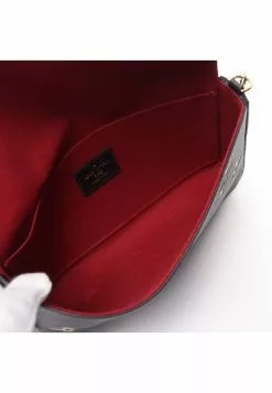 Pre-loved LOUIS VUITTON Pochette Felicie 2 Colored Classic Monogram empreinte embossed Chain Genuine Leather Black Beige -Louis Vuitton Shop louis vuitton 7433 5553146 6