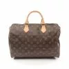 Pre-loved LOUIS VUITTON Speedy35 Classic Monogram Handbag PVC Genuine Leather Brown