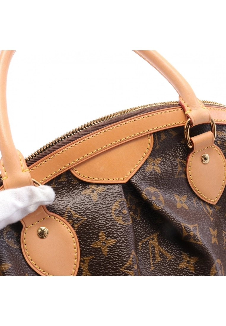 Pre-loved LOUIS VUITTON Tivoli PM Classic Monogram Handbag PVC Genuine Leather Brown 6 Pre-loved LOUIS VUITTON Tivoli PM Classic Monogram Handbag PVC Genuine Leather Brown - Image 4