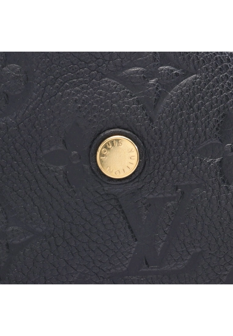 Pre-loved LOUIS VUITTON MONTAIGNE MM Classic Monogram empreinte embossed Black Genuine Leather Handbag Black 2 Way Style 6 Pre-loved LOUIS VUITTON MONTAIGNE MM Classic Monogram empreinte embossed Black Genuine Leather Handbag Black 2 Way Style - Image 4