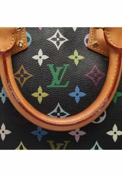 Pre-loved LOUIS VUITTON Alma Classic Monogram multi Black Handbag PVC Genuine Leather Black -Louis Vuitton Shop louis vuitton 7442 6553146 5