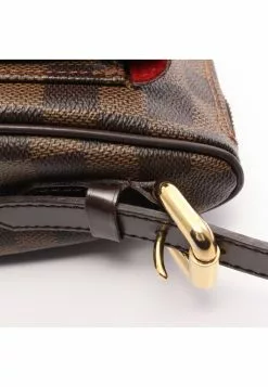 Pre-loved LOUIS VUITTON Ravello GM Black checkerboard grid Shoulder Bag PVC Genuine Leather Brown Non original long strap -Louis Vuitton Shop louis vuitton 7442 6853146 3