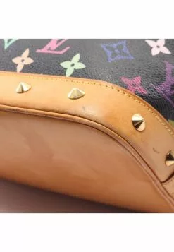 Pre-loved LOUIS VUITTON Alma Classic Monogram multi Black Handbag PVC Genuine Leather Black -Louis Vuitton Shop louis vuitton 7443 6553146 8
