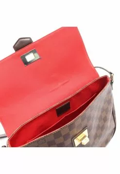 Pre-loved LOUIS VUITTON Besace Rosebery Black checkerboard grid Shoulder Bag PVC Genuine Leather Brown -Louis Vuitton Shop louis vuitton 7452 0063146 5