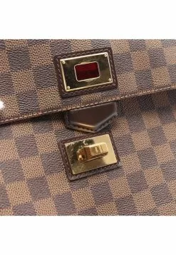 Pre-loved LOUIS VUITTON Besace Rosebery Black checkerboard grid Shoulder Bag PVC Genuine Leather Brown -Louis Vuitton Shop louis vuitton 7452 0063146 6