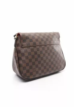 Pre-loved LOUIS VUITTON Besace Rosebery Black checkerboard grid Shoulder Bag PVC Genuine Leather Brown -Louis Vuitton Shop louis vuitton 7452 0063146 7