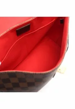 Pre-loved LOUIS VUITTON Besace Rosebery Black checkerboard grid Shoulder Bag PVC Genuine Leather Brown -Louis Vuitton Shop louis vuitton 7452 0063146 8