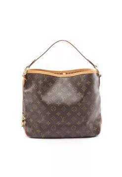 Pre-loved LOUIS VUITTON Delightful PM Classic Monogram Shoulder Bag PVC Genuine Leather Brown