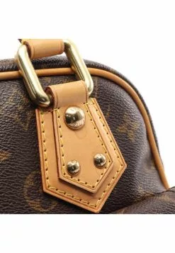 Pre-loved LOUIS VUITTON Manhattan PM Classic Monogram Handbag PVC Genuine Leather Brown -Louis Vuitton Shop louis vuitton 7456 0753146 4