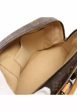 Pre-loved LOUIS VUITTON Manhattan PM Classic Monogram Handbag PVC Genuine Leather Brown -Louis Vuitton Shop louis vuitton 7456 0753146 5