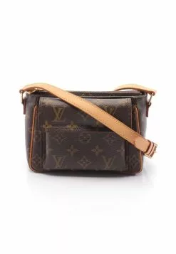Pre-loved LOUIS VUITTON Viva cite PM Classic Monogram Shoulder Bag PVC Genuine Leather Brown