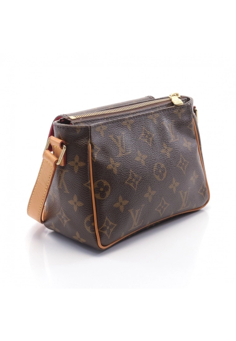 Pre-loved LOUIS VUITTON Viva cite PM Classic Monogram Shoulder Bag PVC Genuine Leather Brown 9 Pre-loved LOUIS VUITTON Viva cite PM Classic Monogram Shoulder Bag PVC Genuine Leather Brown - Image 7