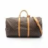 Pre-loved LOUIS VUITTON Keepall Bandouliere60 Classic Monogram Duffle Bag PVC Genuine Leather Brown 2 Way Style -Louis Vuitton Shop louis vuitton 7466 1063146 1