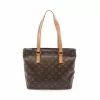 Pre-loved LOUIS VUITTON Cabas Piano Classic Monogram Shoulder Bag PVC Genuine Leather Brown