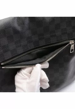 Pre-loved LOUIS VUITTON District MM Ink and black checkerboard grid Shoulder Bag PVC Genuine Leather Black -Louis Vuitton Shop louis vuitton 7469 5953146 6