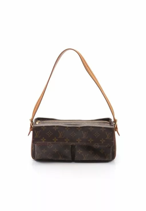 Pre-loved LOUIS VUITTON Viva cite MM Classic Monogram Shoulder Bag PVC Genuine Leather Brown -Louis Vuitton Shop louis vuitton 7482 5263146 1