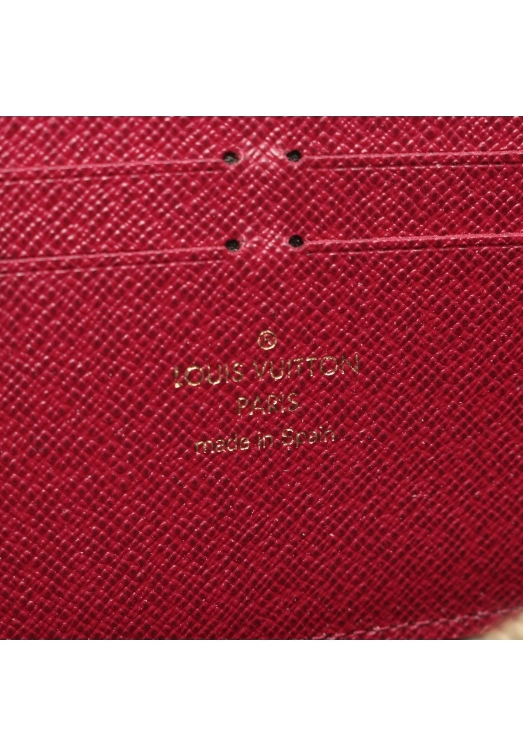 Pre-loved LOUIS VUITTON Portefeuille Clemence Classic Monogram peach red Rounded corner zipper long Wallet PVC Genuine Leather Brown pink purple 5 Pre-loved LOUIS VUITTON Portefeuille Clemence Classic Monogram peach red Rounded corner zipper long Wallet PVC Genuine Leather Brown pink purple - Image 3
