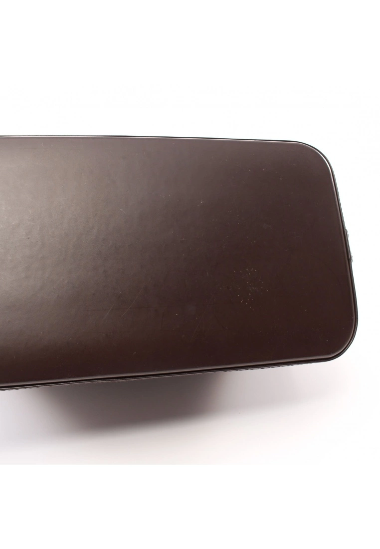 Pre-loved LOUIS VUITTON Alma Black checkerboard grid Handbag PVC Genuine Leather Brown 5 Pre-loved LOUIS VUITTON Alma Black checkerboard grid Handbag PVC Genuine Leather Brown - Image 3