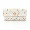 Pre-loved LOUIS VUITTON Portefeuille Sarah Classic Monogram multi white Bi-fold Continental Wallet PVC white -Louis Vuitton Shop louis vuitton 7496 1663146 1