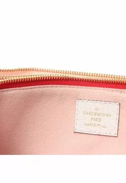 Pre-loved LOUIS VUITTON Pochette Double Zipper Classic Monogram Giant Chain Shoulder Bag PVC Red multi -Louis Vuitton Shop louis vuitton 7496 7263146 2