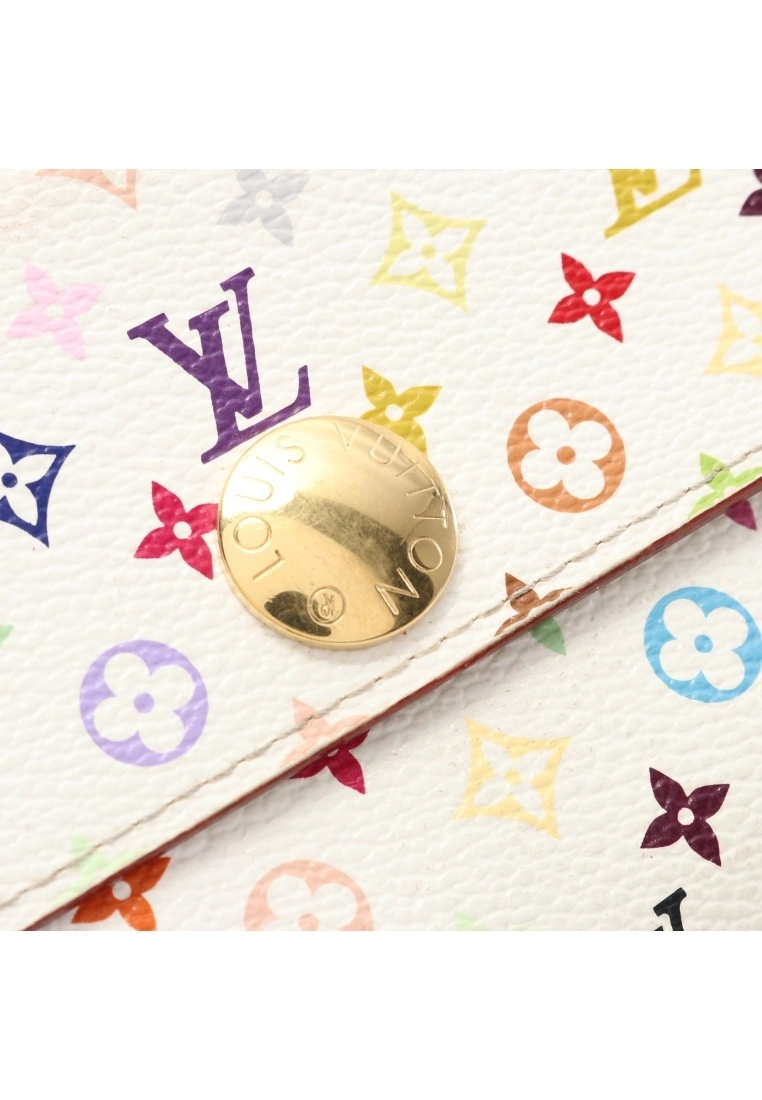 Pre-loved LOUIS VUITTON Portefeuille Sarah Classic Monogram multi white Bi-fold Continental Wallet PVC white 10 Pre-loved LOUIS VUITTON Portefeuille Sarah Classic Monogram multi white Bi-fold Continental Wallet PVC white - Image 8