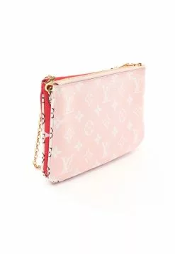 Pre-loved LOUIS VUITTON Pochette Double Zipper Classic Monogram Giant Chain Shoulder Bag PVC Red multi -Louis Vuitton Shop louis vuitton 7497 7263146 3