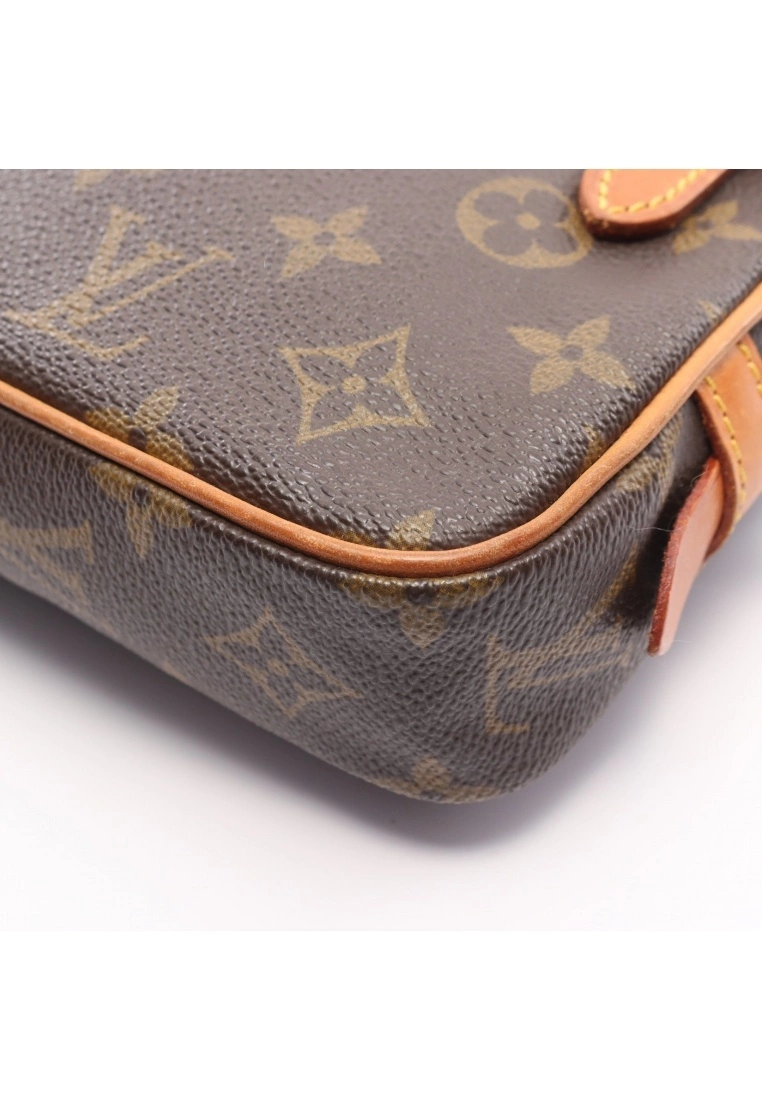 Pre-loved LOUIS VUITTON marly Bandouliere Horizontal Classic Monogram Shoulder Bag PVC Genuine Leather Brown 9 Pre-loved LOUIS VUITTON marly Bandouliere Horizontal Classic Monogram Shoulder Bag PVC Genuine Leather Brown - Image 7