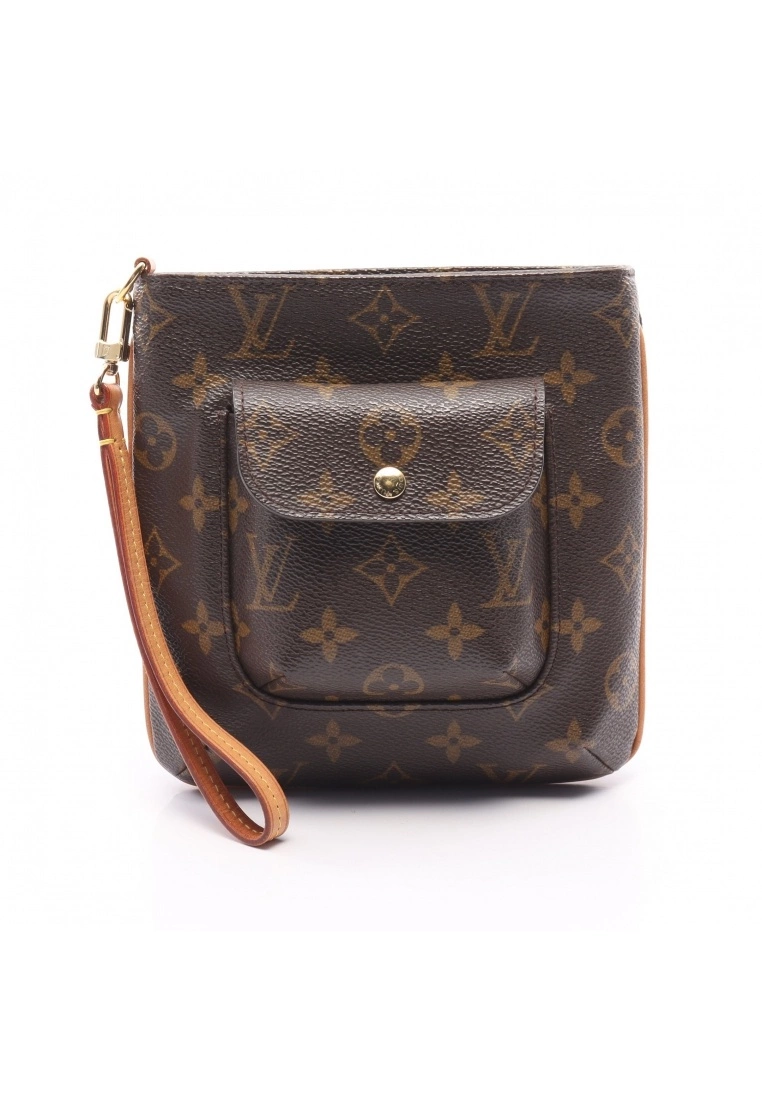 Pre-loved LOUIS VUITTON Partition Classic Monogram Small Pocket PVC Genuine Leather Brown 3 Pre-loved LOUIS VUITTON Partition Classic Monogram Small Pocket PVC Genuine Leather Brown