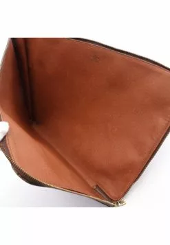 Pre-loved LOUIS VUITTON Posh Document Classic Monogram clutch PVC Brown -Louis Vuitton Shop louis vuitton 7505 8563146 7