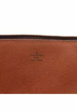 Pre-loved LOUIS VUITTON Posh Document Classic Monogram clutch PVC Brown -Louis Vuitton Shop louis vuitton 7506 8563146 8