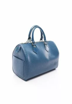 Pre-loved LOUIS VUITTON Speedy25 Waved Pattern toledo blue Genuine Leather Handbag Blue -Louis Vuitton Shop louis vuitton 7507 7963146 7